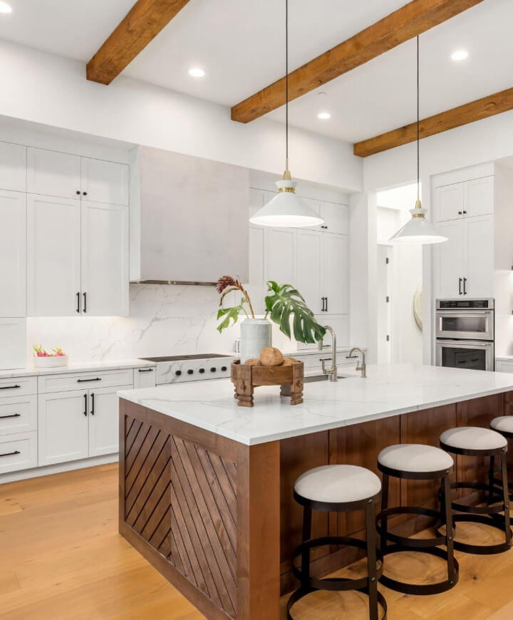 Renovated open-concept living space